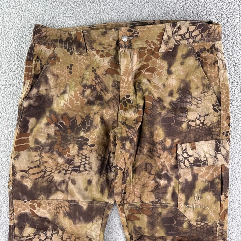 Kryptek Pants Mens XL Brown Tactical Cargo Battlefield to Highlander Camo Hunt - Picture 3 of 13
